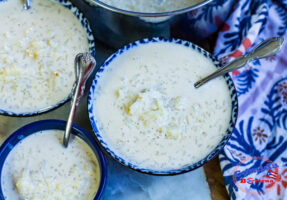receta sopa de arroz con leche