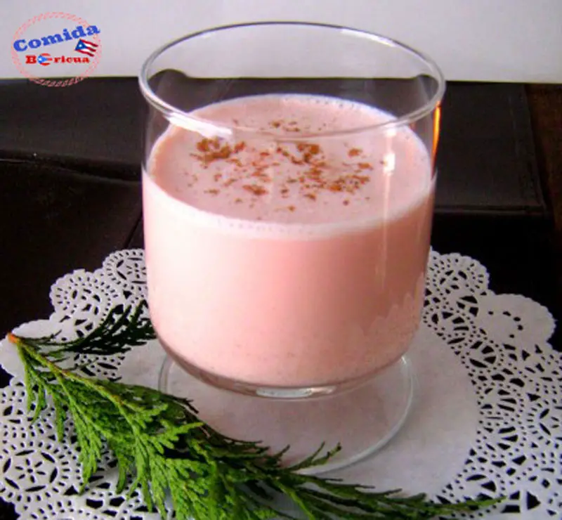 Receta coquito de fresa boricua