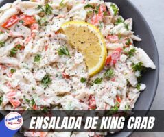 Receta ENSALADA de King crab Puertorriqueña