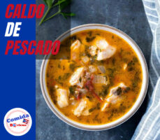 Receta CALDO O SOPA DE PESCADO Puertorriqueña