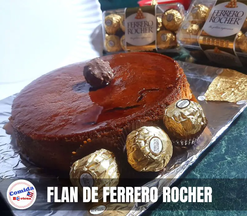 Receta FLAN DE FERRERO ROCHER Puertorriqueño