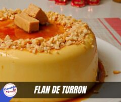 Receta FLAN DE TURRON BORICUA