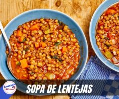 Receta sopa de lentejas con carne puertorriqueña
