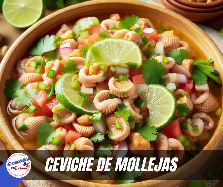 Receta de ceviche de mollejas de Puerto Rico
